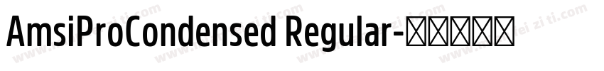 AmsiProCondensed Regular字体转换